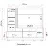 Estante para TV Até 60 Polegadas Stock Plus 2 Portas 2 Prateleiras Fendi/Naturale - Pnr Móveis