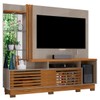 Estante para TV Até 60 Polegadas Stock Plus 2 Portas 2 Prateleiras Fendi/Naturale - Pnr Móveis