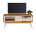 Rack para TV Até 65 Polegadas Stock 2 Portas Cinamomo/Off White - Pnr Móveis