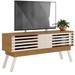 Rack para TV Até 65 Polegadas Stock 2 Portas Naturale/Off White - Pnr Móveis