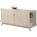 Balcão Buffet Angio 4 Portas 2 Gavetas Calacata/Off White - Pnr Móveis