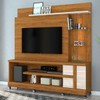 Estante para TV Até 50 Polegadas Sena 1 Porta 4 Prateleiras com Rodízios Naturale/Off White - Pnr Móveis
