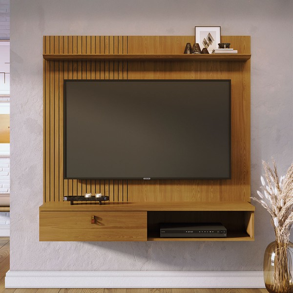 Painel para TV Até 55 Polegadas Titan 1 Porta Cumaru - Pnr Móveis