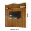 Painel para TV Até 75 Polegadas Majestic 1 Prateleira Cumaru - Pnr Móveis