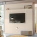 Painel para TV Até 75 Polegadas Majestic 1 Prateleira Off White - Pnr Móveis