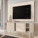 Rack com Painel para TV Até 65 Polegadas Argo 2 Prateleiras Calacata/Off White - Pnr Móveis
