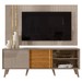 Rack com Painel para TV Até 65 Polegadas Argo 2 Prateleiras Fendi/Naturale - Pnr Móveis