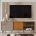 Rack com Painel para TV Até 65 Polegadas Argo 2 Prateleiras Fendi/Naturale - Pnr Móveis