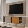 Rack com Painel para TV Até 65 Polegadas Argo 2 Prateleiras Fendi/Naturale - Pnr Móveis