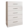 Cômoda Angra 5 Gavetas Branco - Panorama Móveis