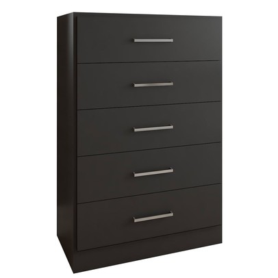 Cômoda Angra 5 Gavetas Preto - Panorama Móveis