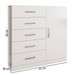 Cômoda Angra 5 Gavetas 1 Porta Branco - Panorama Móveis