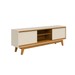 Rack para TV Até 65 Polegadas Giovanna 2 Portas Cinamomo/Off White - Pnr Móveis