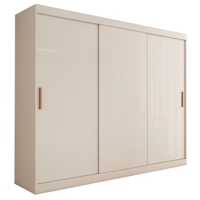 Guarda-Roupa Casal Harvard 3 Portas 2 Gavetas 100% Mdf Branco - Panorama Móveis