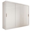 Guarda-Roupa Casal Harvard 3 Portas 2 Gavetas 100% Mdf Branco - Panorama Móveis