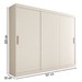 Guarda-Roupa Casal Harvard 3 Portas 2 Gavetas 100% Mdf Mdf Branco - Panorama Móveis