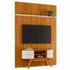 Rack com Painel para TV Até 65 Polegadas 2 Portas 2 Prateleiras Cinamomo/Off White - Madetec