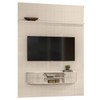 Painel para TV Até 65 Polegadas Monte Carlo 2 Portas 2 Prateleiras Calacata/Off White - Madetec