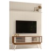 Rack com Painel para TV Até 65 Polegadas 2 Portas 2 Prateleiras Naturale/Off White - Madetec