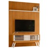 Rack com Painel para TV Até 65 Polegadas 2 Portas 2 Prateleiras Cinamomo/Off White - Madetec