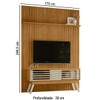 Rack com Painel para TV Até 65 Polegadas 2 Portas 2 Prateleiras Cumaru/Opala - Madetec
