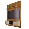 Rack com Painel para TV Até 70 Polegadas Milo 2 Portas 2 Prateleiras Cumaru/Opala - Madetec