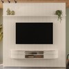 Painel para TV Até 75 Polegadas Bugatti 2 Portas 2 Prateleiras Calacata/Off White - Madetec