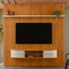 Painel para TV Até 75 Polegadas Bugatti 2 Portas 2 Prateleiras Cinamomo/Off White - Madetec