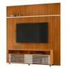 Rack com Painel para TV Até 75 Polegadas Frizz 2 Portas 1 Prateleira Cinamomo/Off White - Madetec