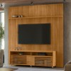 Rack com Painel para TV Até 75 Polegadas Frizz 2 Portas 1 Prateleira Cumaru - Madetec