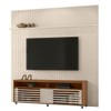 Rack com Painel para TV Até 75 Polegadas Frizz 2 Portas 1 Prateleira Naturale/Off White - Madetec