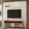 Rack com Painel para TV Até 75 Polegadas Frizz 2 Portas 1 Prateleira Naturale/Off White - Madetec