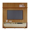 Rack com Painel para TV 75 Polegadas Luna 3 Gavetas 1 Prateleira Cumaru/Opala - Madetec