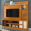 Estante para TV Até 55 Polegadas Alan 1 Porta 4 Prateleiras Cinamomo/Off White - Madetec