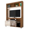 Estante para TV Até 50 Polegadas Flavia 1 Porta Naturale/Off White - Madetec
