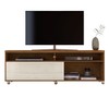 Rack para TV Até 65 Polegadas Confort 2 Portas Cedro/Off White - Pnr Móveis
