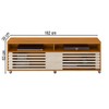 Rack para TV Até 65 Polegadas Confort 2 Portas Cinamomo/Off White - Pnr Móveis