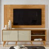 Rack com Painel para TV Até 65 Polegadas Cronos 2 Prateleiras Cumaru/Opala - Madetec