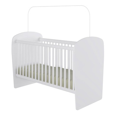 Berço Baby com Rodízios Branco - Percasa