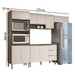 Armário de Cozinha Thalia 9 Portas 3 Gavetas Itauba/Off White - Pnr Móveis