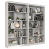 Estante para Livros 8 Prateleiras Branco Tx Cj-005 - Hecol Móveis