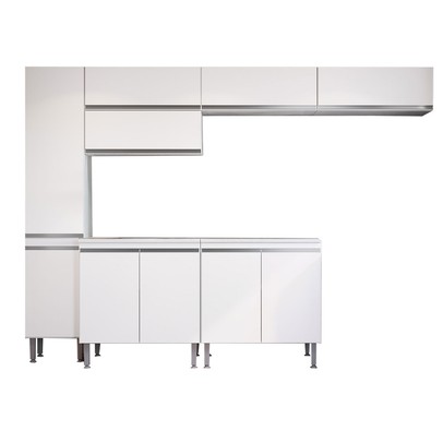 Lavanderia Completa Thalia 10 Portas 4 Prateleira Branco - Pnr Móveis