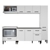 Armário de Cozinha Laís 9 Portas 1 Gaveta Branco - Pnr Móveis