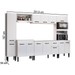 Armário de Cozinha Laís 13 Portas 1 Gaveta Branco - Pnr Móveis