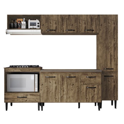 Armário de Cozinha Laís 9 Portas 1 Gaveta Itaúba - Pnr Móveis