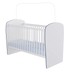 Berço Baby com Rodízios Branco/Azul - Percasa
