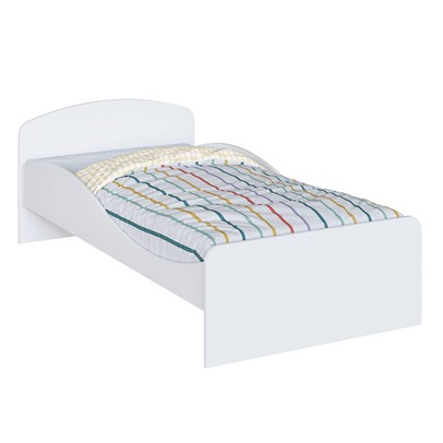 Cama Infantil Lua 100% Mdf Branco Brilho - Móveis Peroba
