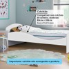 Cama Infantil Lua 100% Mdf Branco Brilho - Móveis Peroba