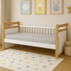 Cama Infantil Maria 100% Mdf Branco Brilho/Amêndoa - Móveis Peroba