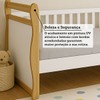 Cama Infantil Maria 100% Mdf Branco Brilho/Amêndoa - Móveis Peroba